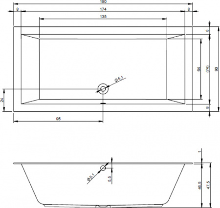 ��������� ����� Riho Lugo 190x90
