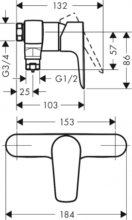 ��������� Hansgrohe Talis E 71761000 ��� ����