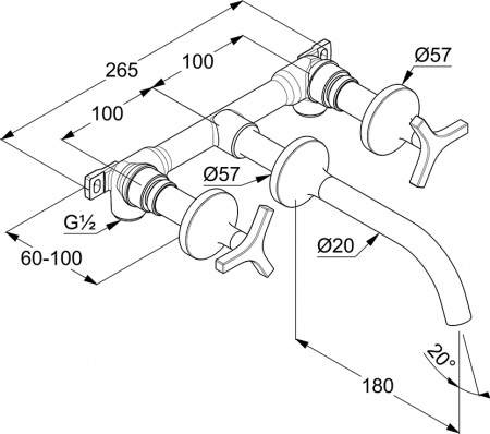 ��������� Kludi Nova Fonte Deco 201440539 � ���������� ������, ��� ��������