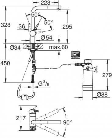 ��������� Grohe Blue Pure Minta 30382DC0 � �������� ����������