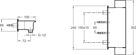��������� Jacob Delafon Stance E9104-CP ��� ����