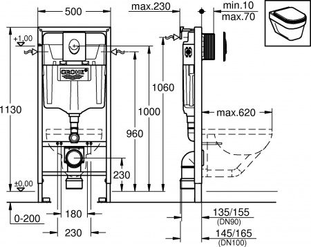 ������� ����������� ��� �������� Grohe Rapid SL 38722001 4 � 1 � ������� �����