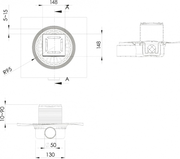 ������� ���� Berges Wasserhaus Zentrum Norma 091363 15x15 ��, ����