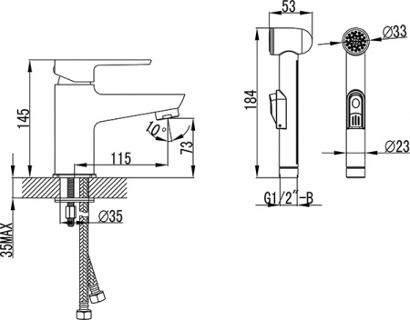 ��������� Ravak BM 011.00 ��� �������� � ������������� �����