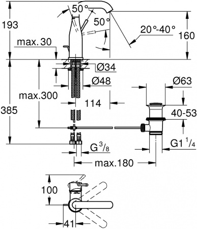 ��������� Grohe Essence New 23462GL1 ��� ��������
