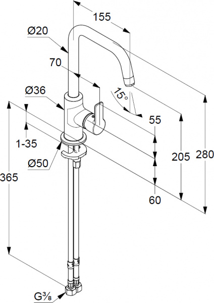 ��������� Kludi Pure&Easy 370240565 ��� ��������