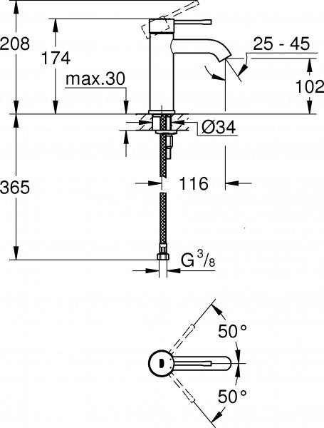 ��������� Grohe Essence New 23590BE1 ��� ��������