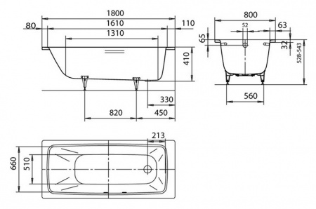 �������� ����� Kaldewei Cayono 751 � ��������� Easy-Clean