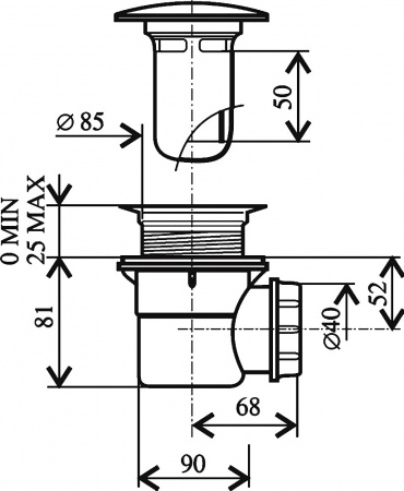 ����� ��� ������� Ravak Professional 90 ����