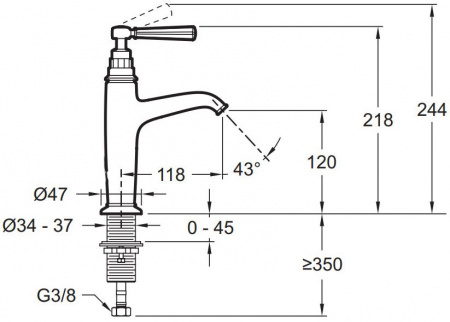 ��������� Jacob Delafon Cleo1889 E24308-CP ��� ��������