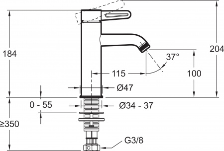 ��������� Jacob Delafon Nouvelle Vague E78336-BLV ��� ��������