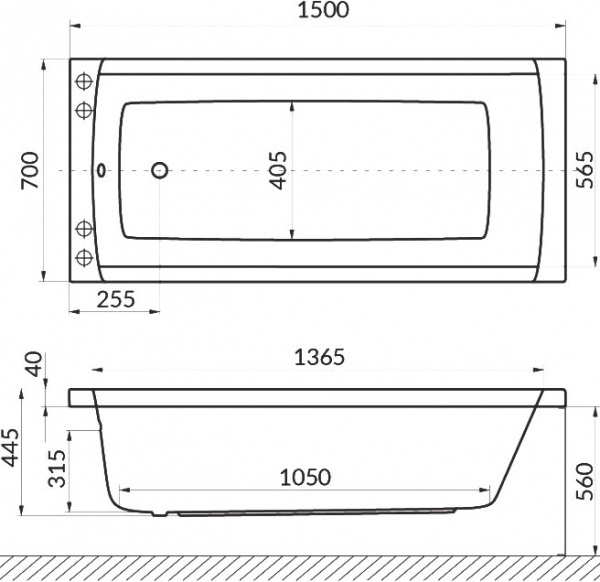 ��������� ����� Excellent Aquaria WAEX.AQU15.SOFT 150x70