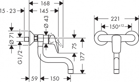 ��������� Hansgrohe Logis 71836000 ��� �������� �����