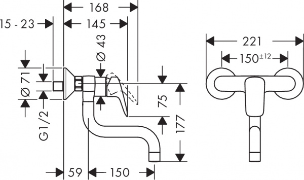 ��������� Hansgrohe Logis 71836000 ��� �������� �����