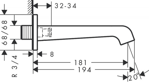 ����� Axor Citterio E 36425000 ��� �����. ����