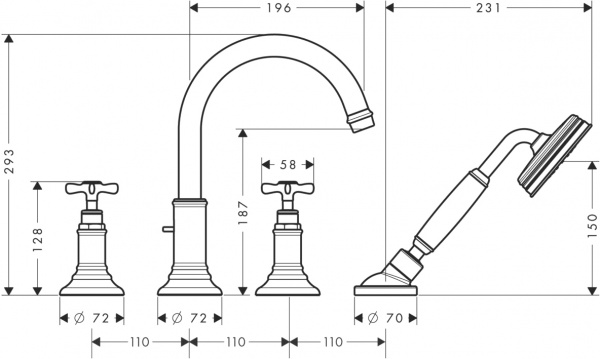 ��������� Axor Montreux 16546820 �� ���� �����, ����������� ������