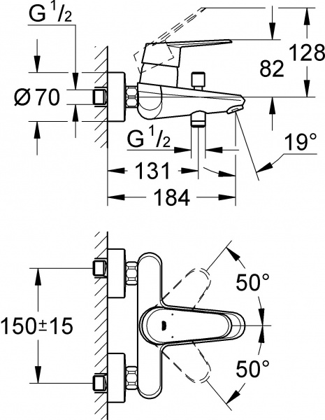 ��������� Grohe Eurodisc Cosmopolitan 33390002 ��� ����� � �����
