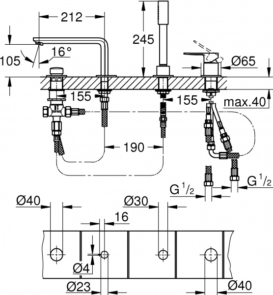 ��������� Grohe Lineare New 19577DC1 �� ���� �����