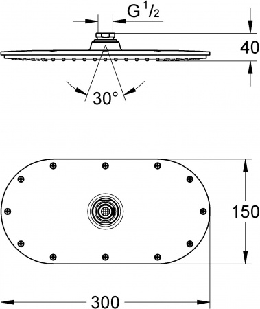 ������� ��� Grohe Rainshower Veris 300 27470000
