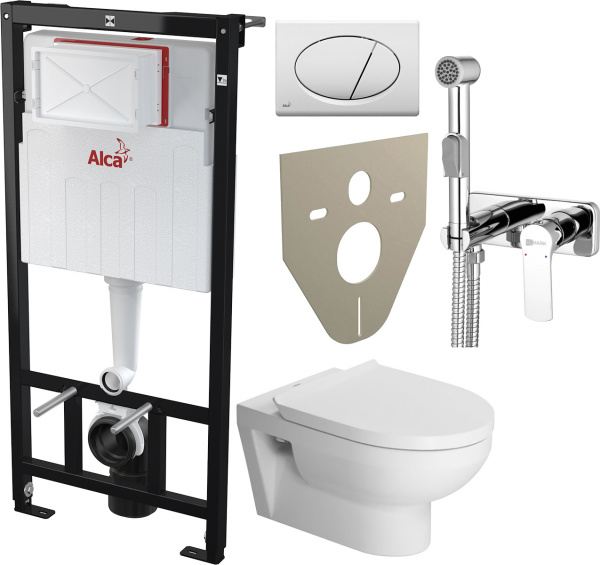 �������� ������ ��������� Duravit DuraStyle 45620900A1 ������������ + ������� ����������� ��� �������� AlcaPlast Sadromodul AM101/1120-001 � �������, ������������� � ������������� �����