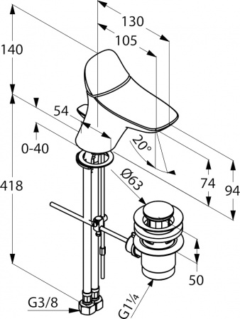 ��������� Kludi Ambienta 530290575 ��� ��������