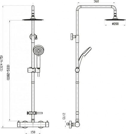 ������� ������ BelBagno Nova NOV-VSC-T-IN
