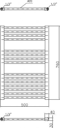 ����������������� ������������� Luxrad Regular 063824 76x50 L, �����, �������������� selmo smart programm � �������