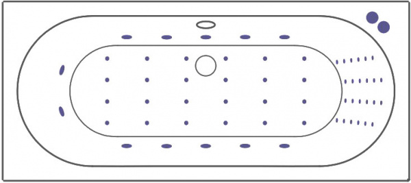 ��������� ����� Excellent Oceana WAEX.OCE17.NANO 170x75