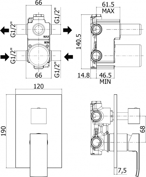 ��������� Paffoni Elle EL019NO/M � ���������� ������, ��� ����� � �����