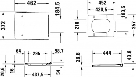������ ��������� Duravit Viu ������� � �����������