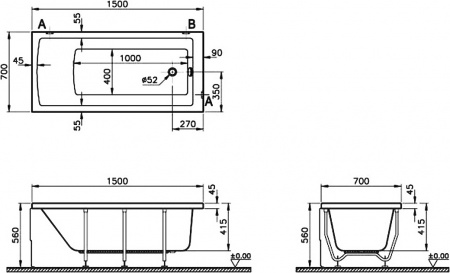 ��������� ����� VitrA Neon 150x70