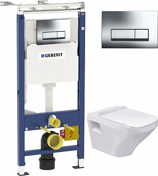 ��������  ������� ����������� ��� �������� Geberit Duofix ���������� 458.125.21.1 4 � 1 � ������� ����� + ���� ��� ������� ���������� Duravit DuraStyl