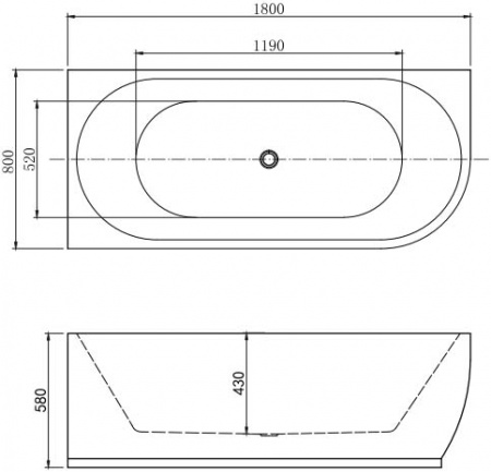 ��������� ����� Aquanet Elegant � 260048 180, �����