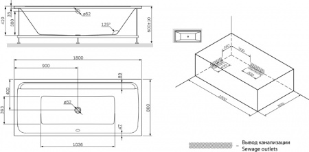 ��������� ����� AM.PM Inspire V2.0 W52A-180-080W-A 180x80 � �������� + ������ �� ����� + ���������� AM.PM �� 30 ���� �������� �� �����������