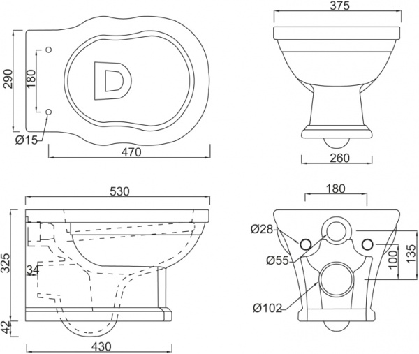 ������ ��������� BelBagno Boheme BB115CH
