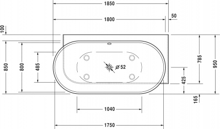     Duravit Luv 700432000000000 185x95 R