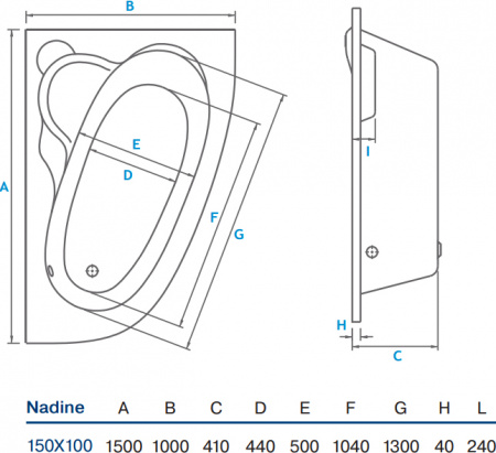 ��������� ����� Koller Pool Nadine 150x100 R
