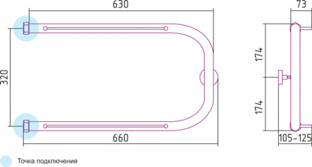 ����������������� ������� ������� �-�������� 32x65 � 2 �������