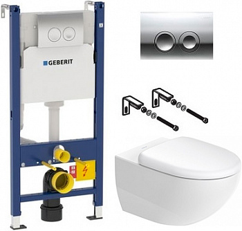 �������� ������ Duravit Architec 45720900A1 + ����������� Geberit Duofix Delta 3 � 1 � ������� �����