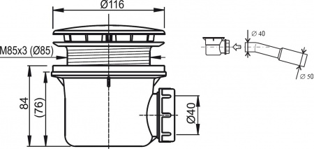����� ��� ������� Ravak Standard 90 ����