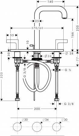 ��������� Axor Citterio 39136330 ��� ��������. ������������ ������