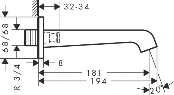 ����� Axor Citterio E 36425330 ��� �����. ������������ ������