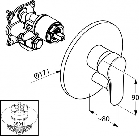 ��������� Kludi Objekta 326500575 ��� ����� � �����