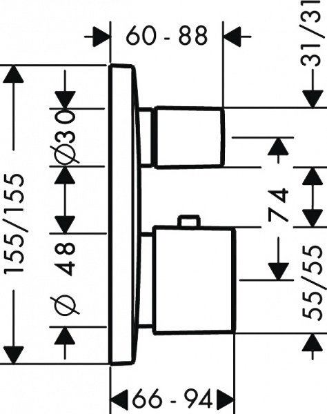��������� Hansgrohe PuraVida 15775400 ��� ����� � �����