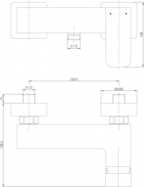��������� Aquanet Cubic SD90447 ��� ����