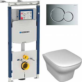 �������� ������ ��������� Jacob Delafon Vox EDM102-00 � ����������� + ����������� Geberit Duofix Sigma 12 Plattenbau 111.362.00.5 + ������ ����� ����