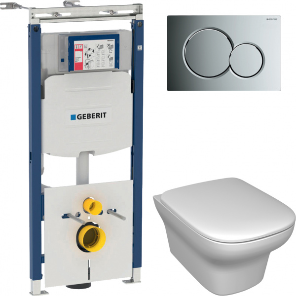 �������� ������ ��������� Jacob Delafon Vox EDM102-00 � ����������� + ����������� Geberit Duofix Sigma 12 Plattenbau 111.362.00.5 + ������ ����� ����