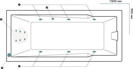 ��������� ����� Marka One Raguza 01��1990���� ��������, 190x90