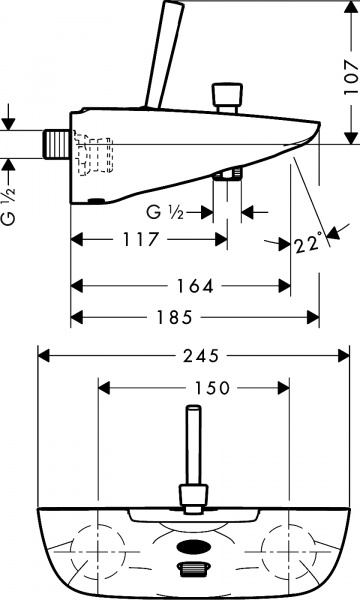 ��������� Hansgrohe PuraVida 15472000 ��� ����� � �����