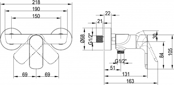  Villeroy & Boch O.novo TVS10400100061  